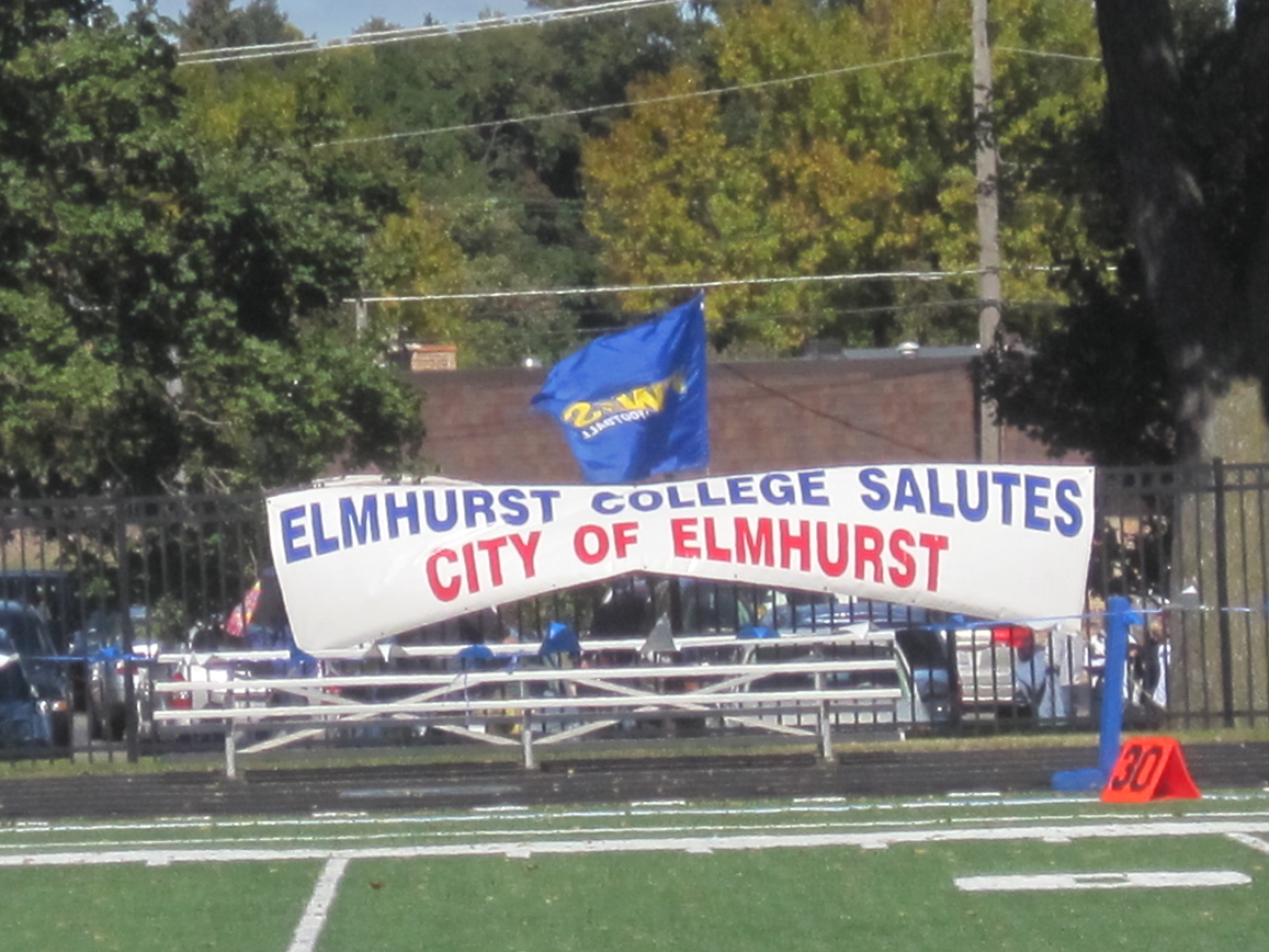 Pictures taken at Elmhurst College, a day of football,Elmhurst Bluejays 59 North Park Vikings 6