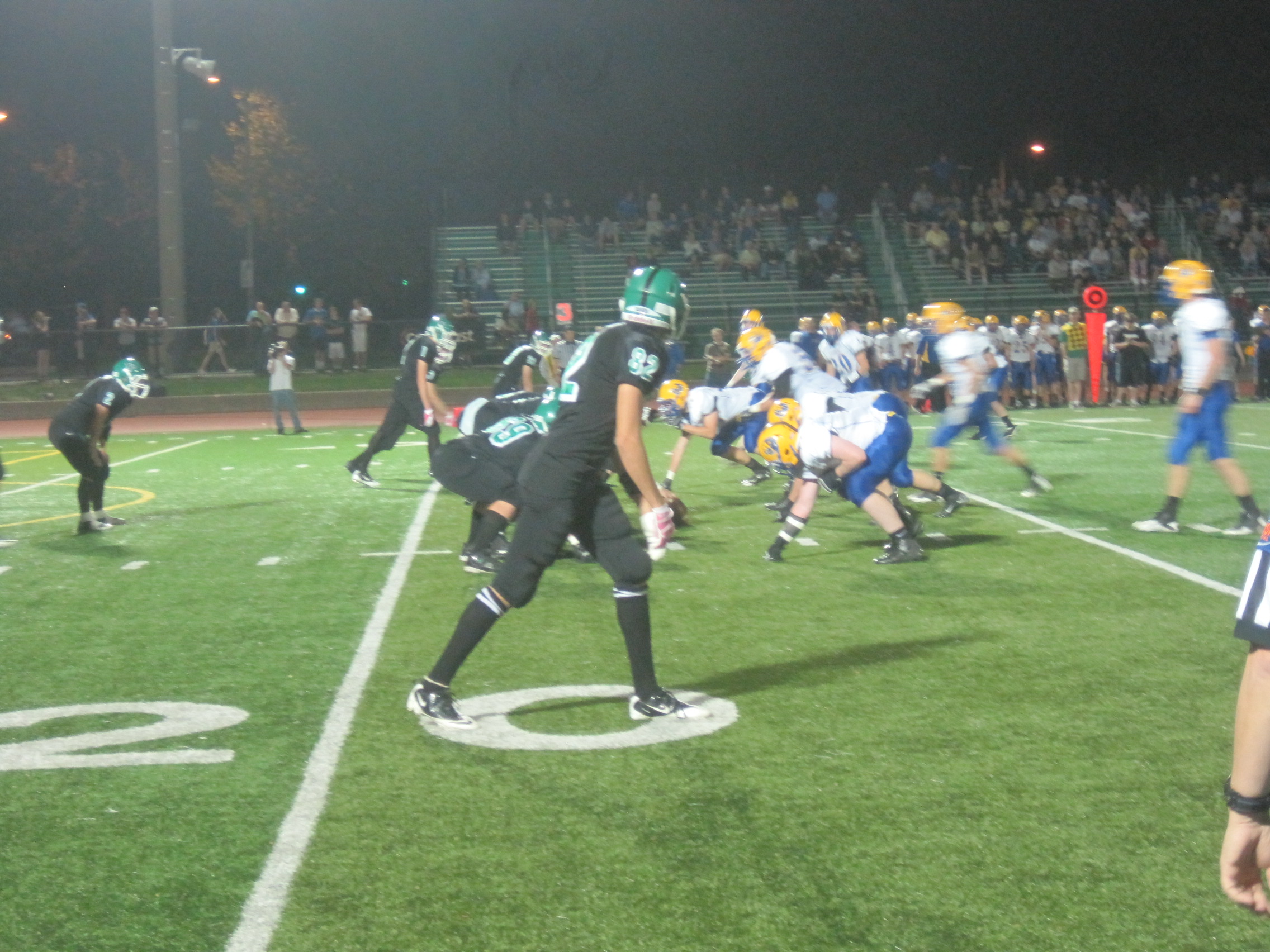 The York offense lining up against L.T.