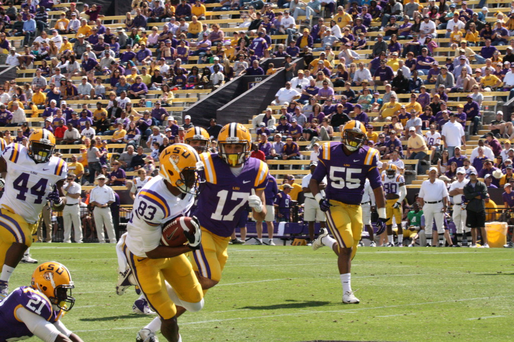 Running past the defense.