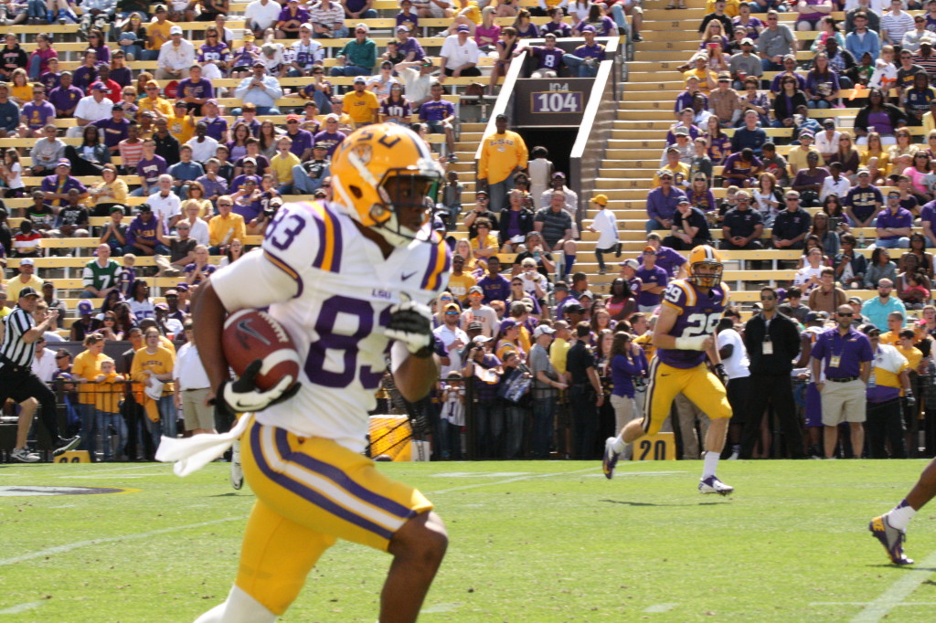 Travin is all along down the sideline.