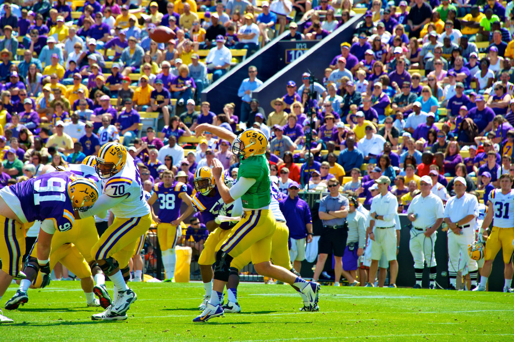 Zach makes a big throw.