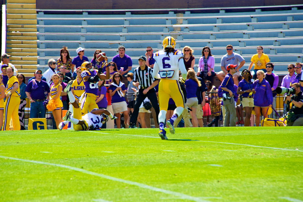 James Wright make a big catch.