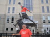 Dailycollegefootball.com journey to the Michael Jordan statue at the United Center in Chicago,IL