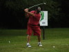 Billy is swinging away.