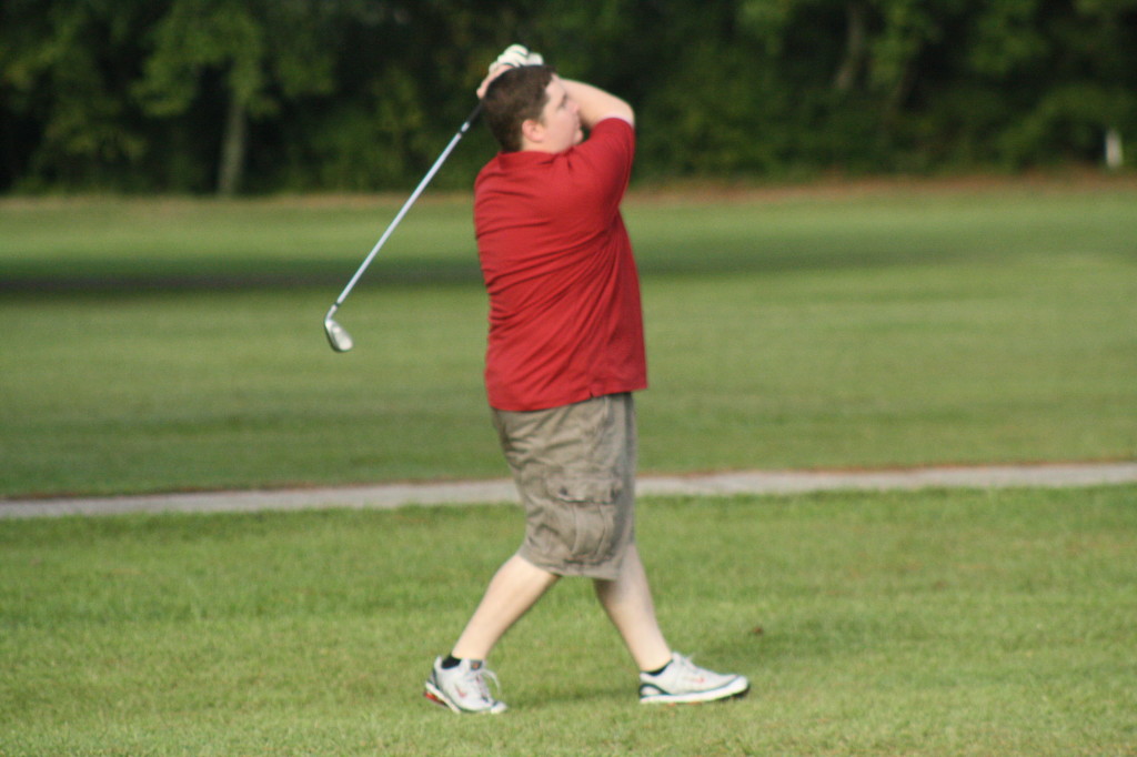 looking down the fairway....