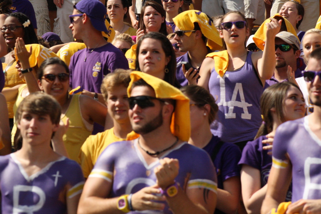 The LSU Student section.