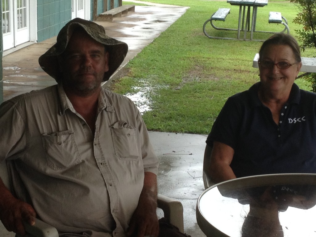 Bill Murray,the grounds keeper and his wife.....