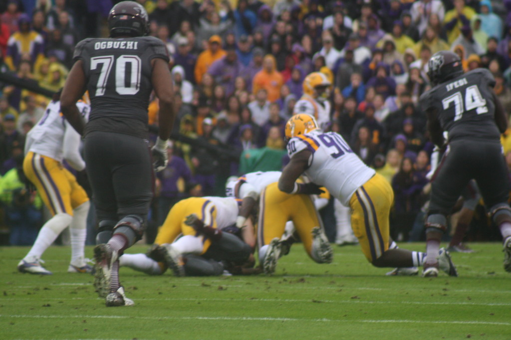 The LSU defense put the clamps on Johnny Football, a well respected ruinning QB.