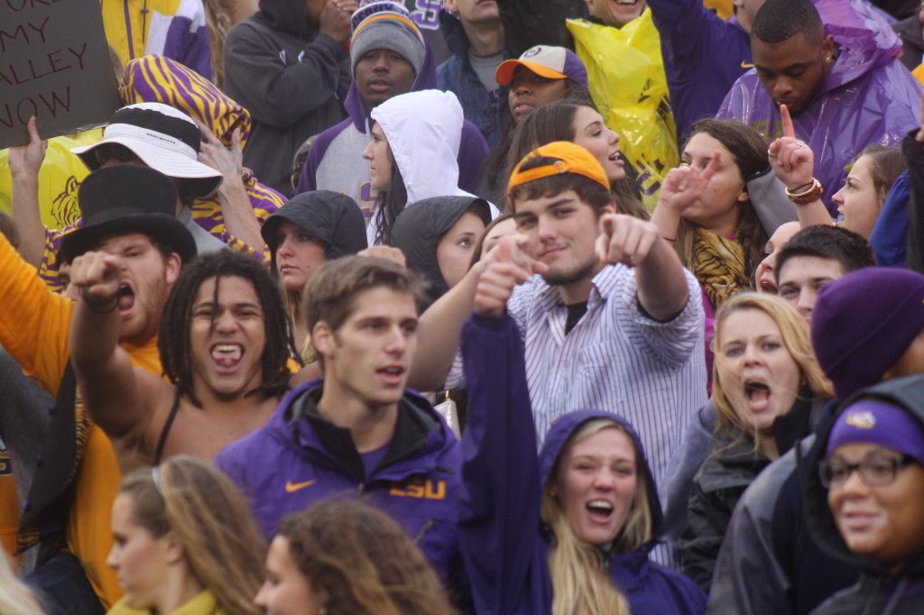The LSU Student Section....
