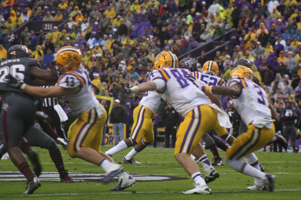 Odell waiting for the blocks to setup.