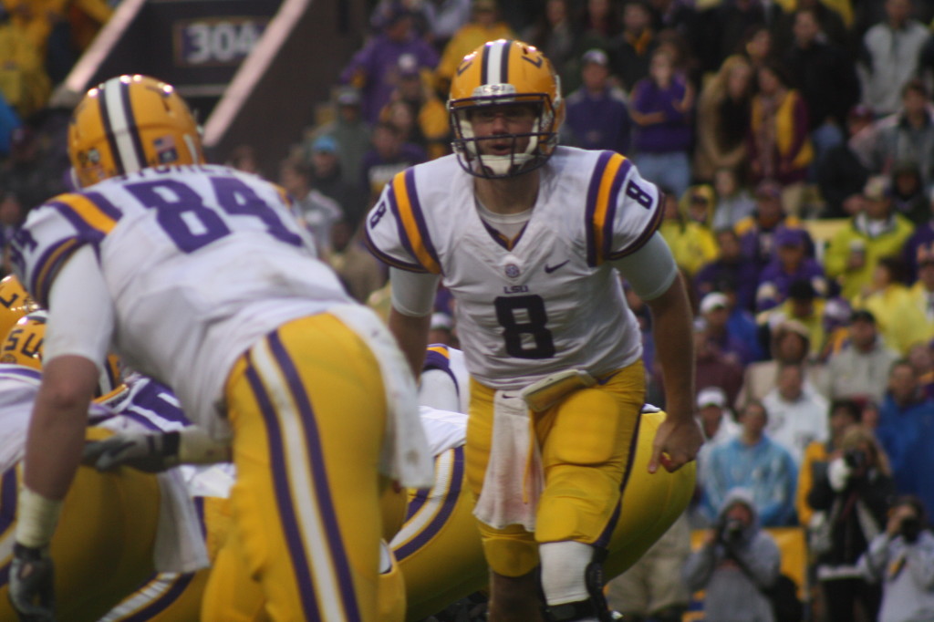 QB Mettenberger calling out the plays.