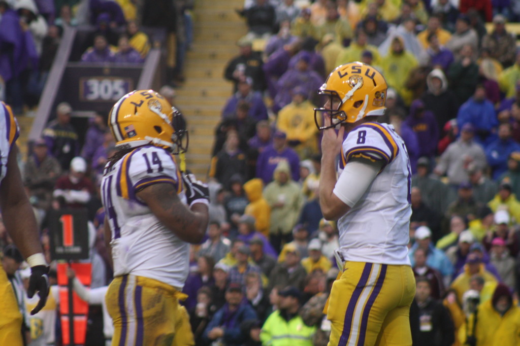 QB Mettenberger and Magee converse on football.