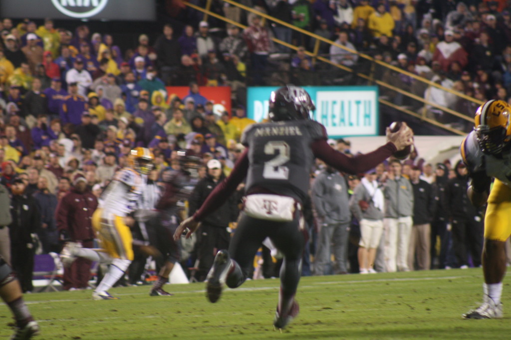 There goes Johnny Football.