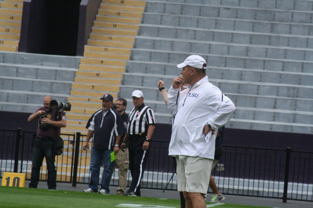 LSU Coach Les Miles 