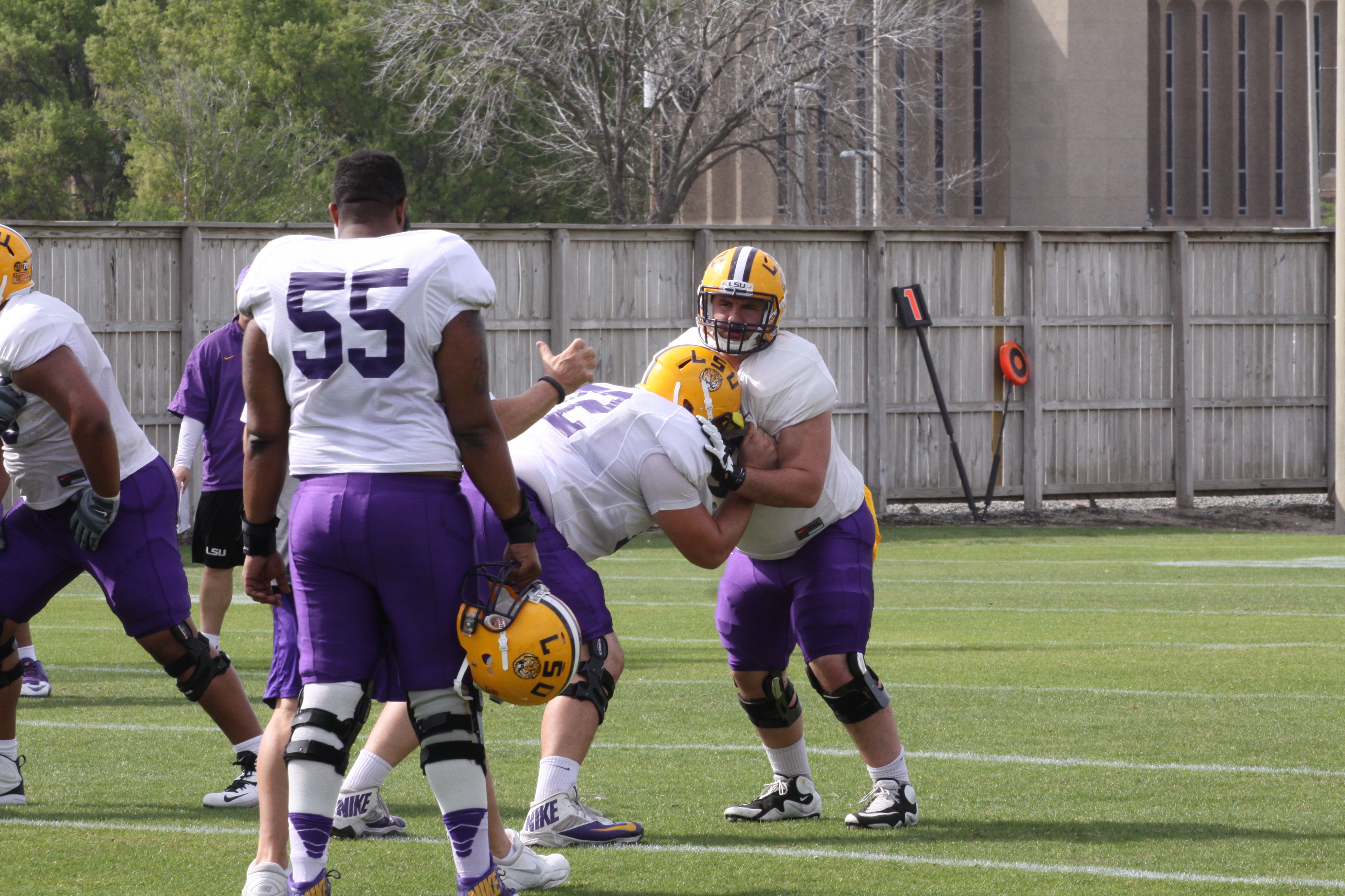 LSU Football Spring Practice 4-3-2014