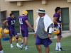 LSU Defense Coach Chavis is looking over the LSU D during summer practice