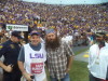 DCF VP Matt Delaney takes a  pic with Willie Robertson, from Duck Dynasty at the LSU vs UL Monroe Game.