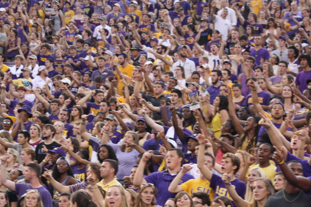 The LSU Student Section had a lot to cheer about