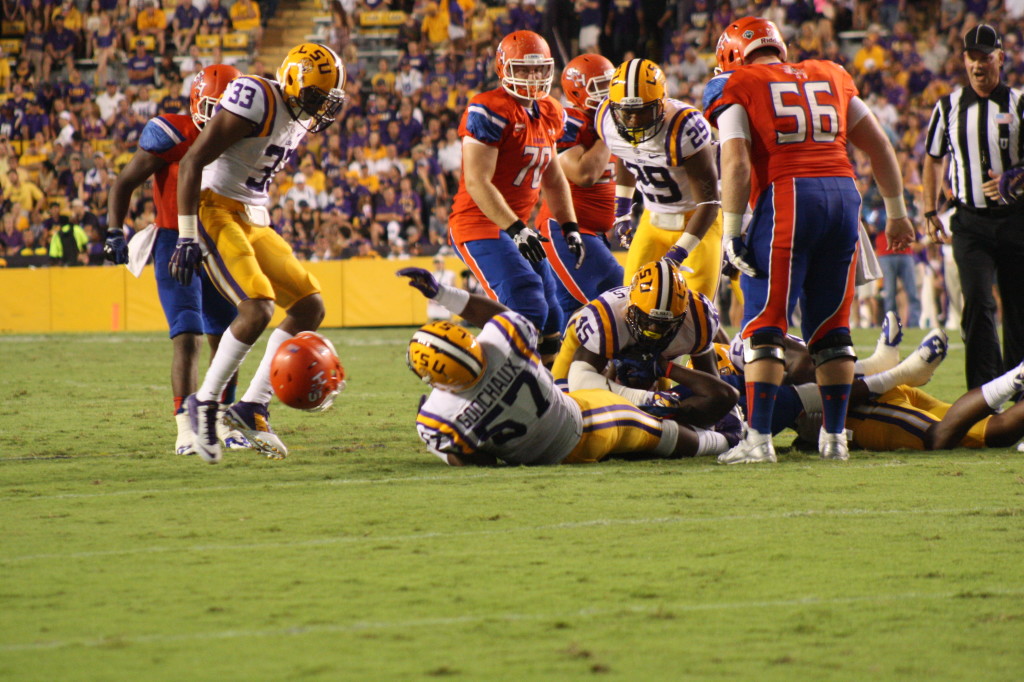 Someone lost a orange helmet.