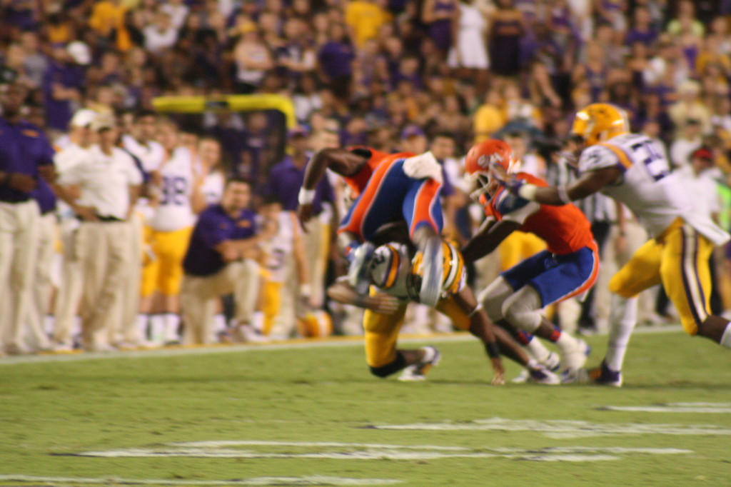 LSU no.32 Jalen Collins upends Sam Houston QB