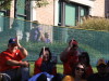 A group of Ole Miss fans who were showing us the land shark signs before the game.