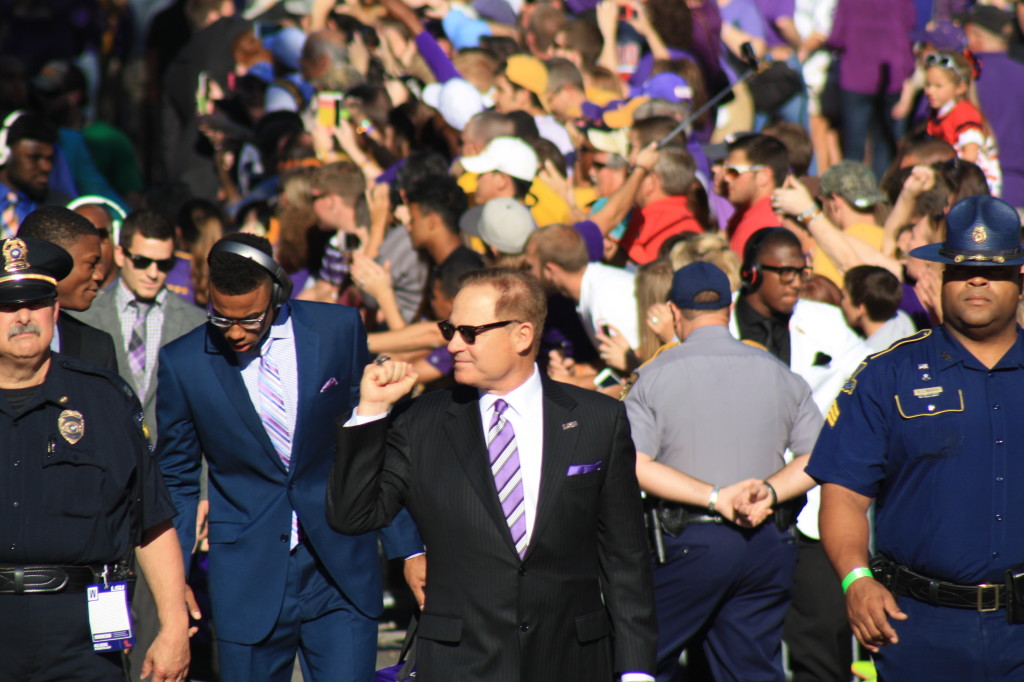 Here comes Coach Miles.