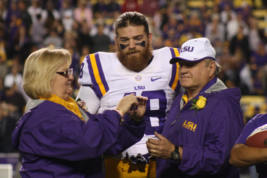 TE Jake hanging out with his famil