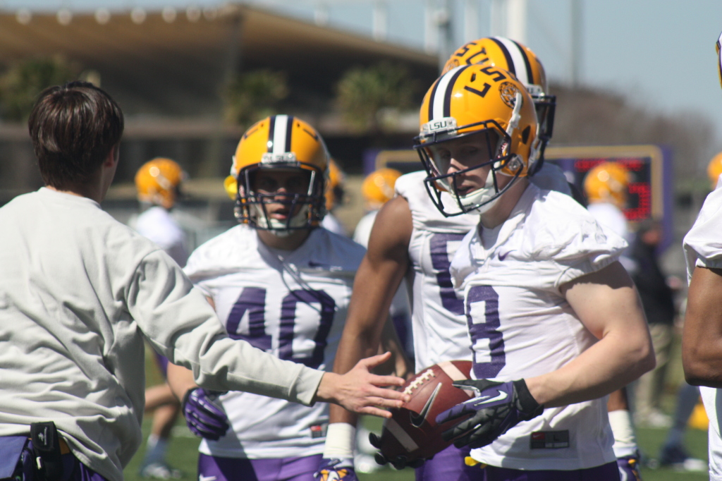 LSU receiver no.8 Quinn should have a big year in 2015. 