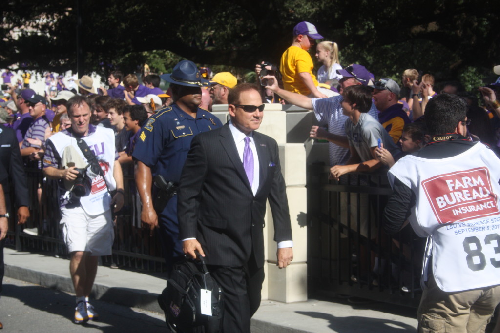 Here comes Coach Miles.