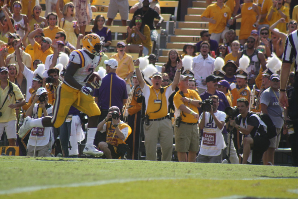 Fournette about to score.