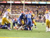 How many Gators does it take to tackle Fournette, 1, 2 , 3,  nope.....   it takes 4 Gators.