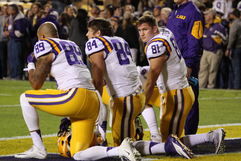 The TE's for LSU are ready to make some big plays today vs Ole Miss.