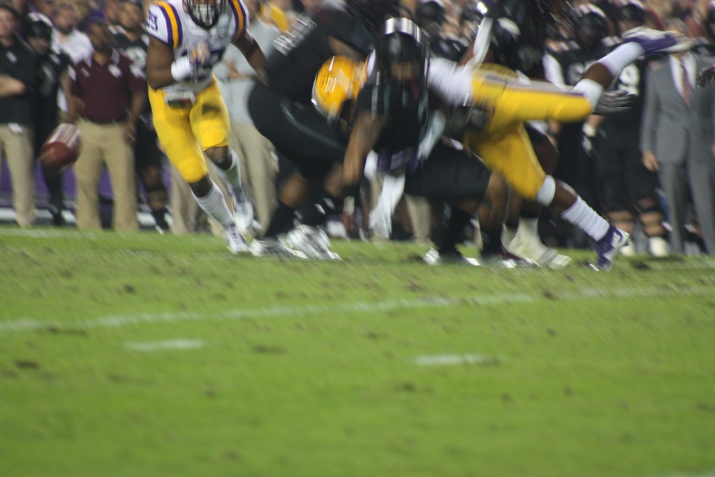 There goes the ball.