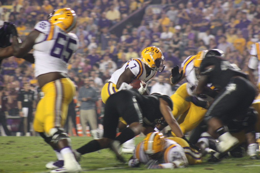 LSU Lineman are very big upfront, and should it vs AM