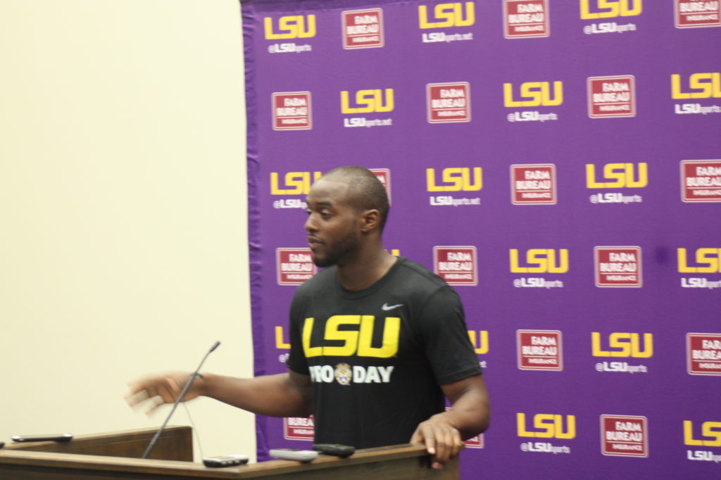 Cryil Grayson at LSU NFL PRO DAY 2017