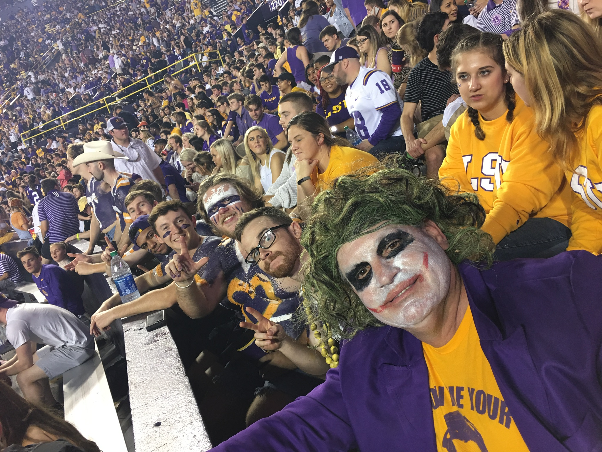 Hanging with the LSU Students in the Student Section